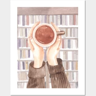 Coffee Book Lover Posters and Art